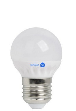 Lampadina LED : onlux GloboLux P45-MS-38 927 E27 Halo 4.9W 410lm 2700°K Ra > 85