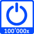 Nominelle Anzahl Schaltzyklen = 100'000 | Nominal number of switching-cycles = 100'000