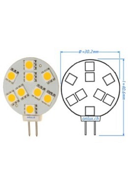 LED Bulb : onlux MicroLux 409 G4 LED 1..