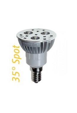 LED Spot Lampe : onlux DeltaLux Florett LED-Spot - 4.1W onlux Power LED - 301lm - 35° - E14 (50W)