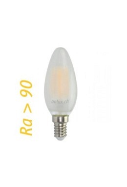 LED Lampe : onlux FiLux Matte B35-4CM E14 4-Filament LED 230V - 4W 475lm Ra>90 300°(40W)